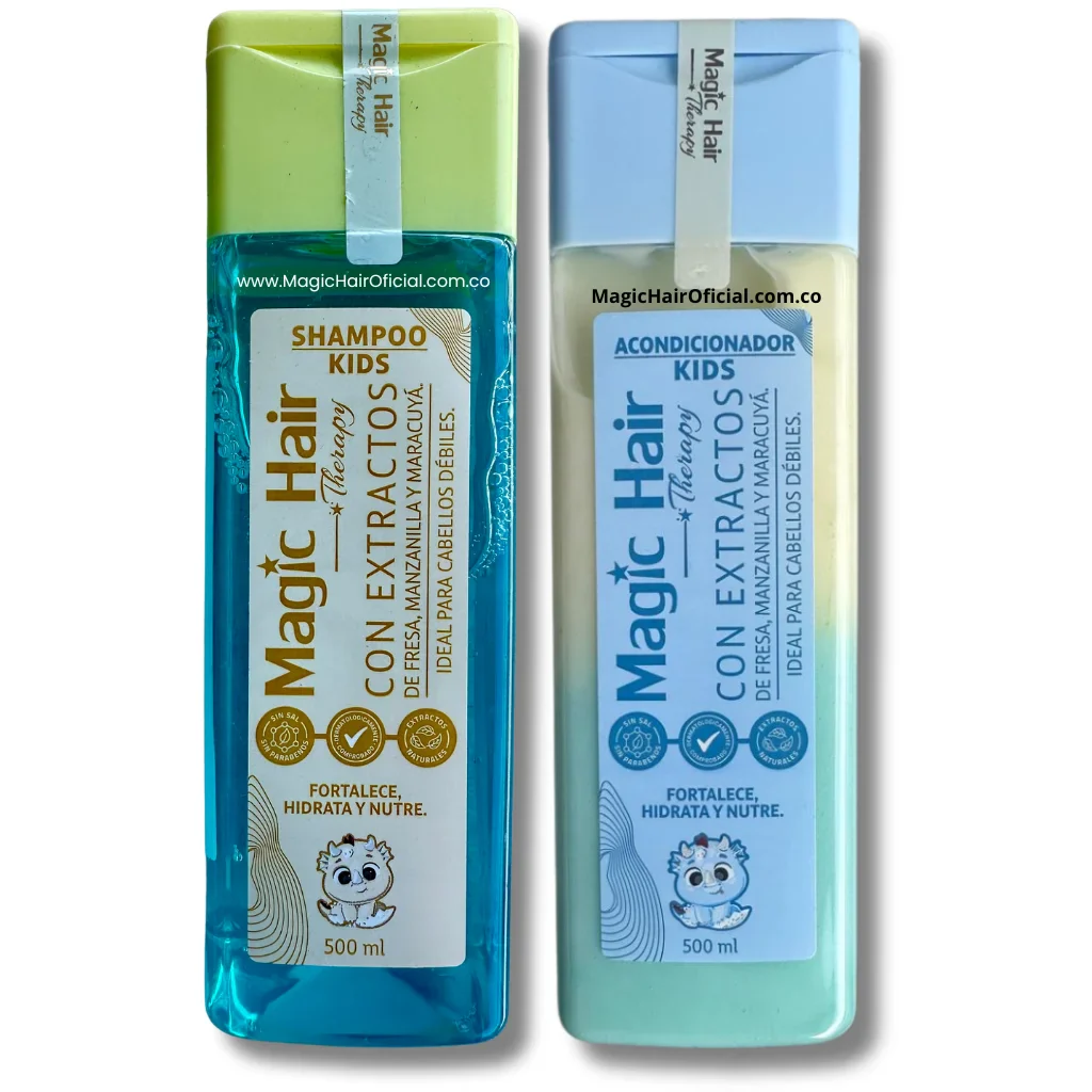 KIT SHAMPOO Y ACONDICIONADOR KIDS MAGIC HAIR 500ML