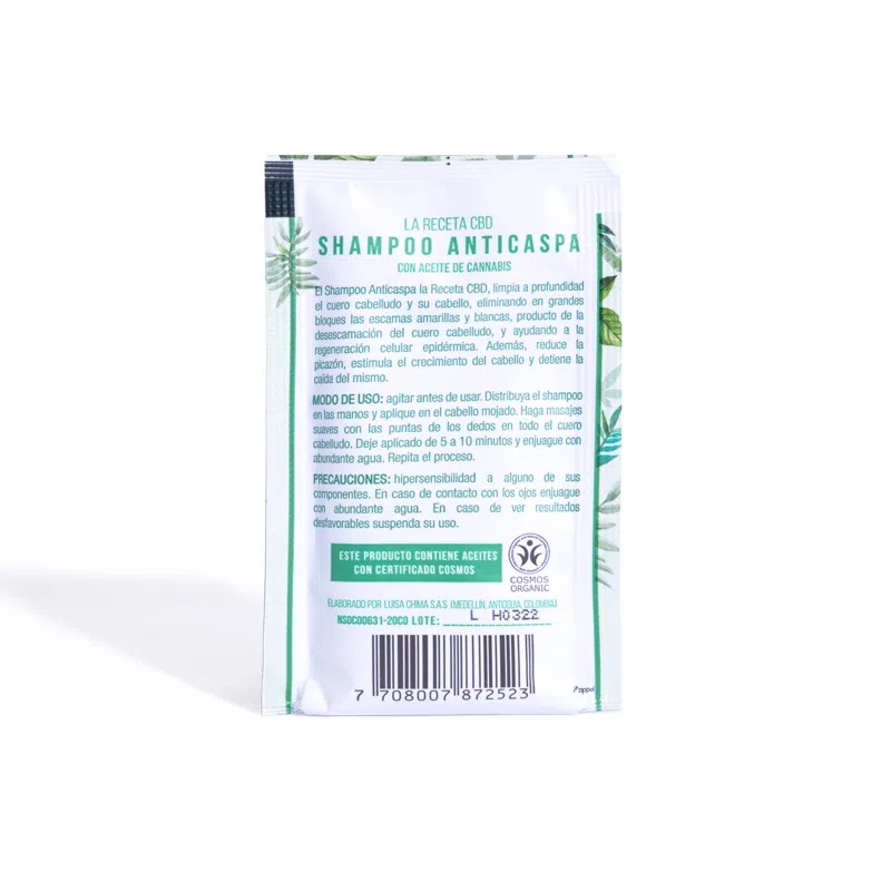 SACHET SHAMPOO ANTICASPA LA RECETA 15 ML - Imagen 2