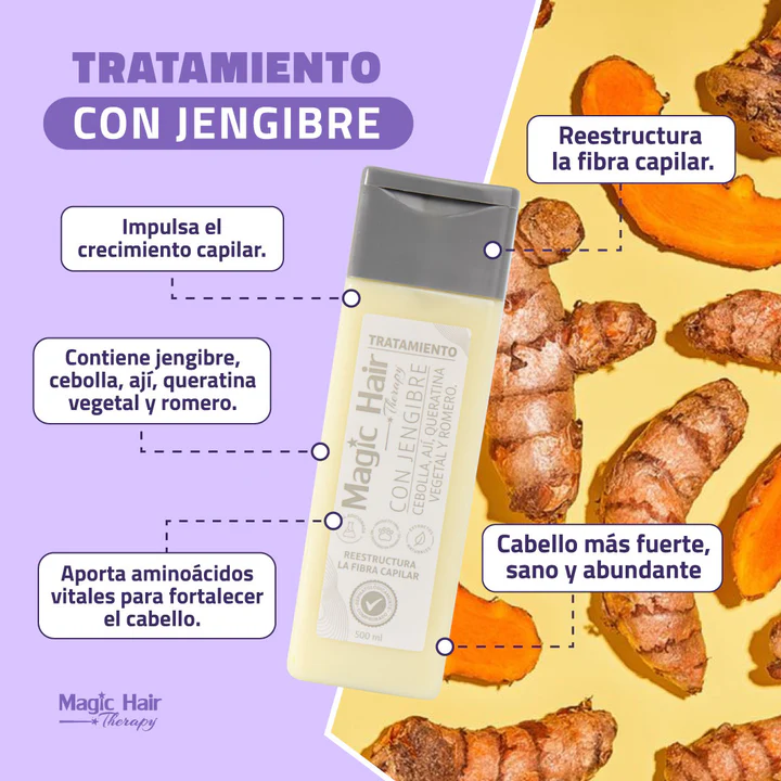 TRATAMIENTO DE JENGIBRE 500ML- MAGIC HAIR - Imagen 2