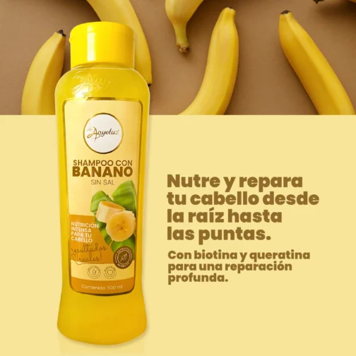 SHAMPOO CON BANANO 500ml - ANYELUZ - Imagen 2