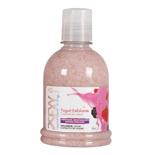 YOGURT EXFOLIANTE CORPORAL EN CREMA FRUTOS ROJOS 300G - L'MAR