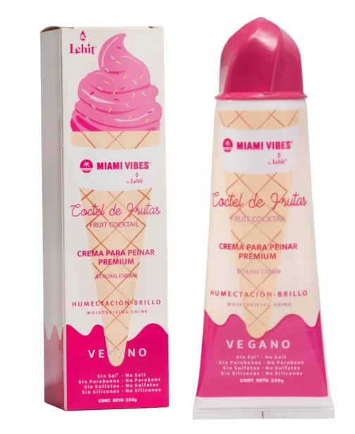 Crema para peinar Coctel de Frutas Miami vibes 250g - Lehit