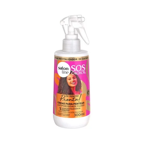 Fluido Antiporosidad Ultra Gloss S.O.S CACHOS PRONTA 300ML - SALON LINE