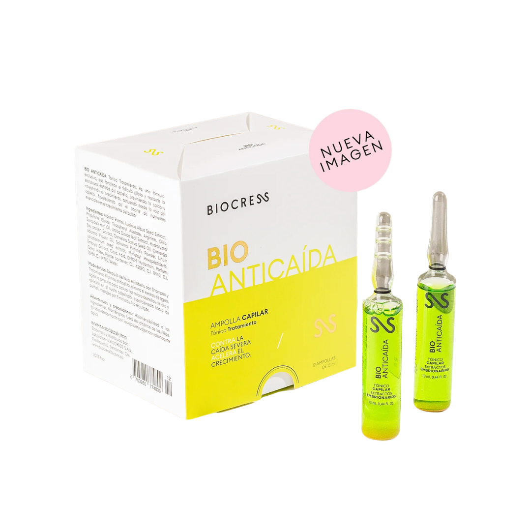 AMPOLLA TONICO TRATAMIENTO BIO ANTICAIDA 13ML- BIOCRESS