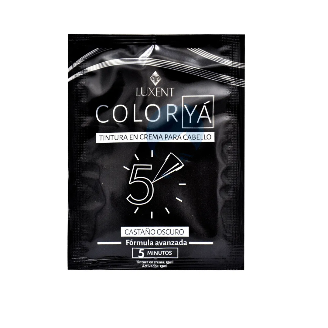 COLOR YA TINTURA EN CREMA CASTAÑO OSCURO 30ML- LUXENT PROFESSIONAL