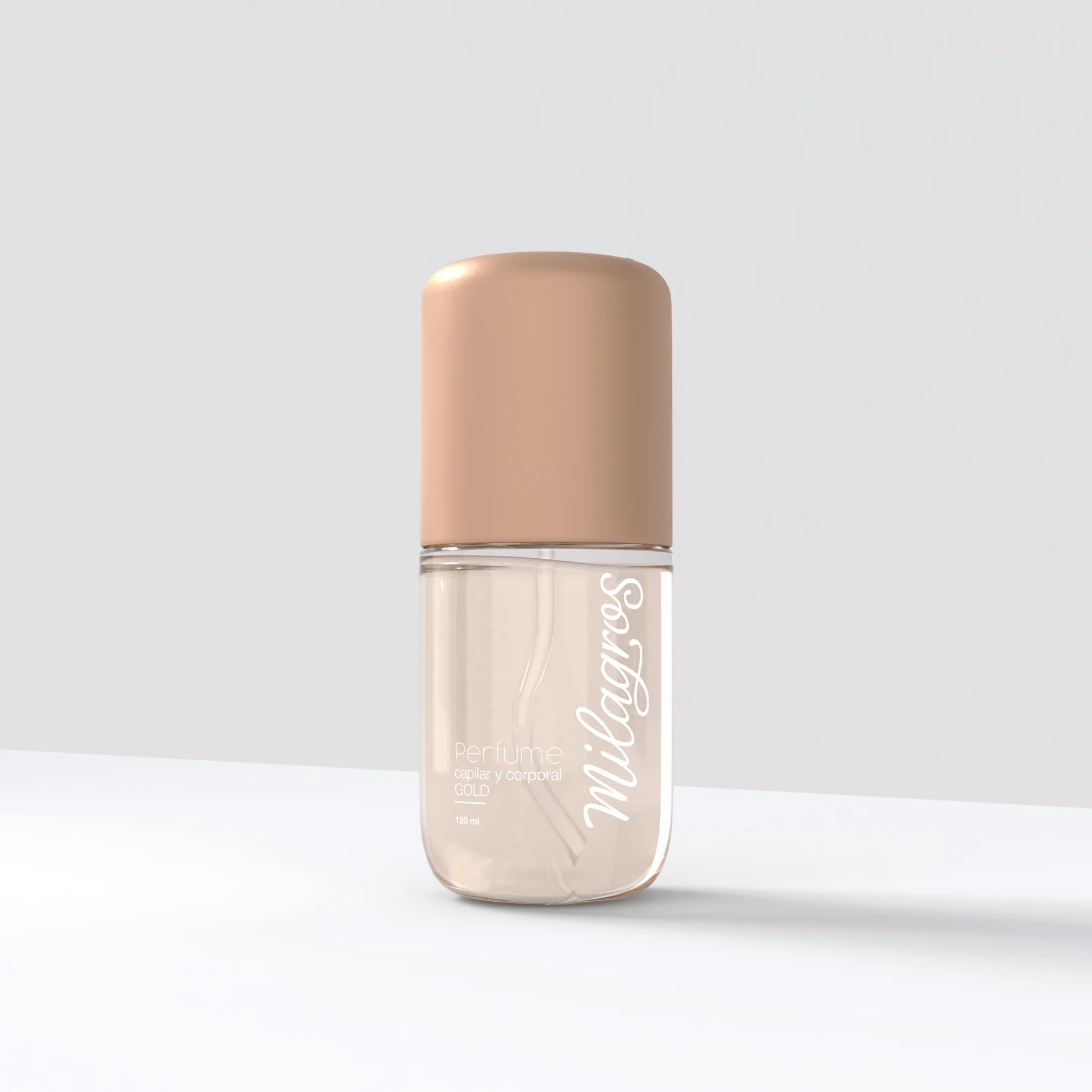 PERFUME CAPILAR Y CORPORAL GOLD (NOTAS HERBALES Y FRESCAS) 120ML- MILAGROS