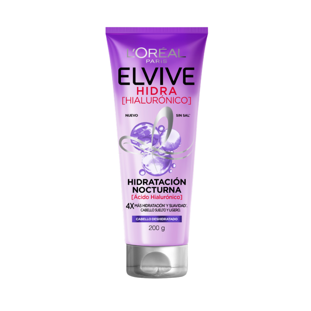 HIDRATACION NOCTURNA ELVIVE HIDRA (HIALURONICO) 200G- LOREAL PARIS