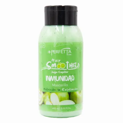 HAIR SMOOTHIE VERDE JUGO CAPILAR INMUNIDAD MASCARILLA 400ML- +PERFETTA
