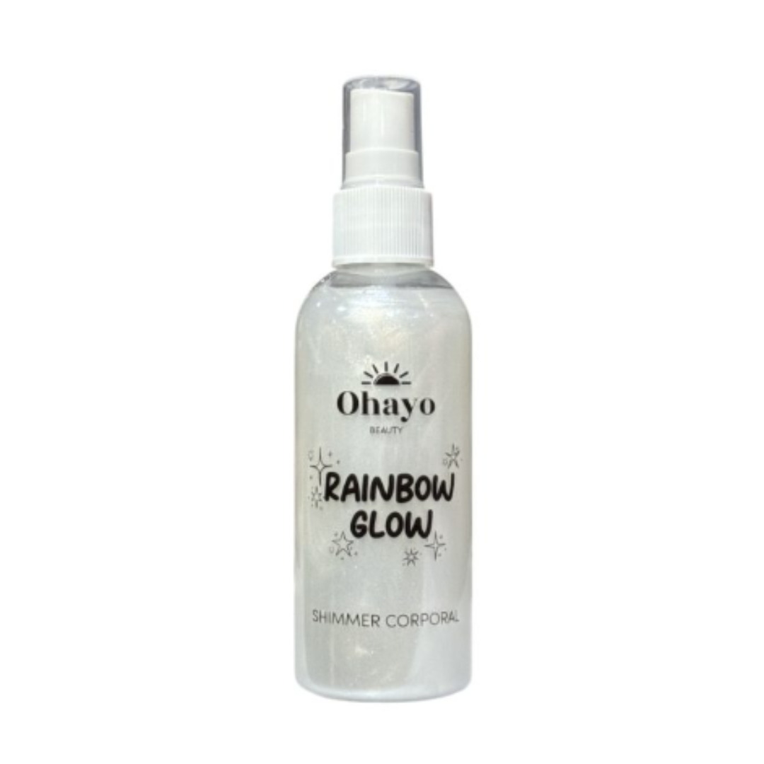 SHIMMER CORPORAL RAINBOW GLOW PLATEADO 100ML- OHAYO BEAUTY