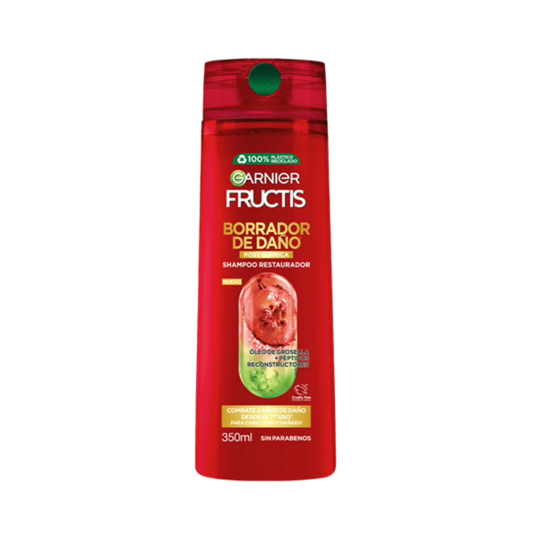 SHAMPOO RESTAURADOR BORRADOR DE BAÑO POST QUIMICA 350ML- GARNIER FRUCTIS
