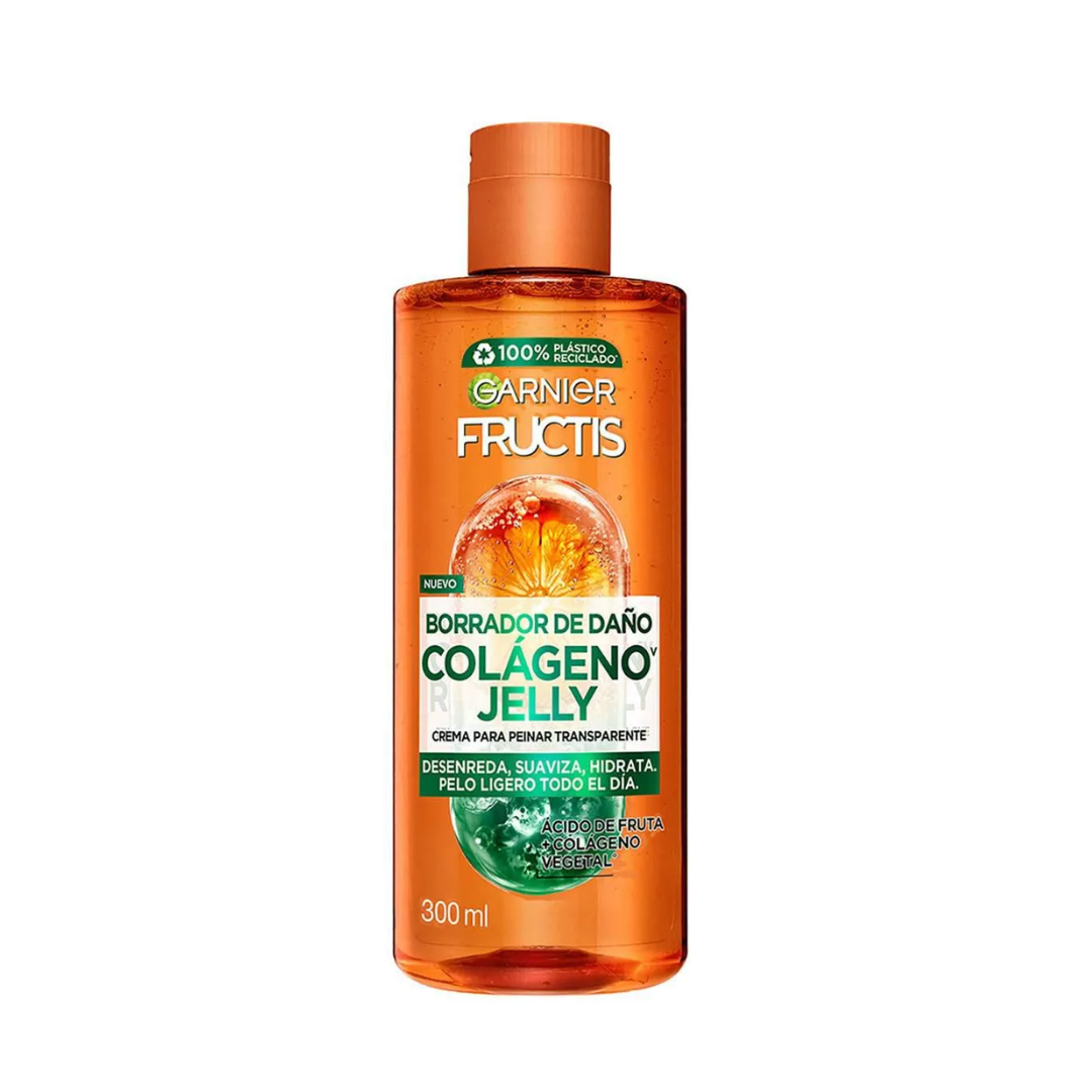CREMA PARA PEINAR TRANSPARENTE BORRADOR DE DAÑO /CONTROL GRASA 300ML- GARNIER FRUCTIS