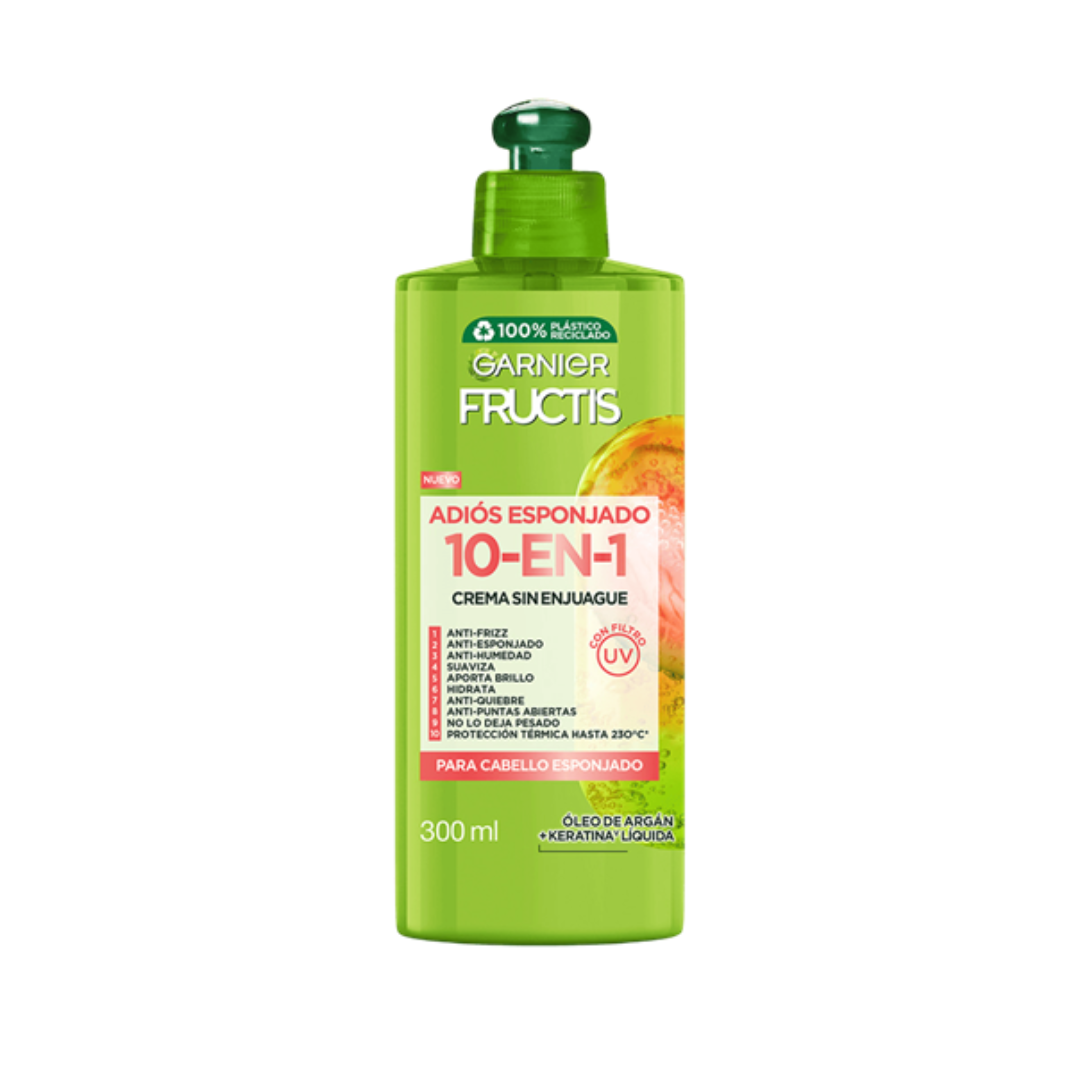CREMA SIN ENJUAGUE ADIOS ESPONJADO 300ML- GARNIER FRUCTIS
