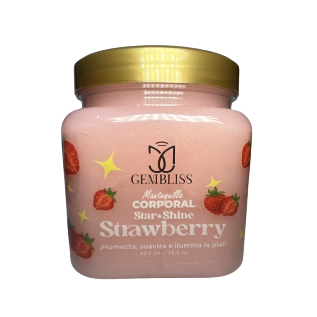 MANTEQUILLA CORPORAL STAR SHINE STRAWBERRY 400ML- GEMBLISS