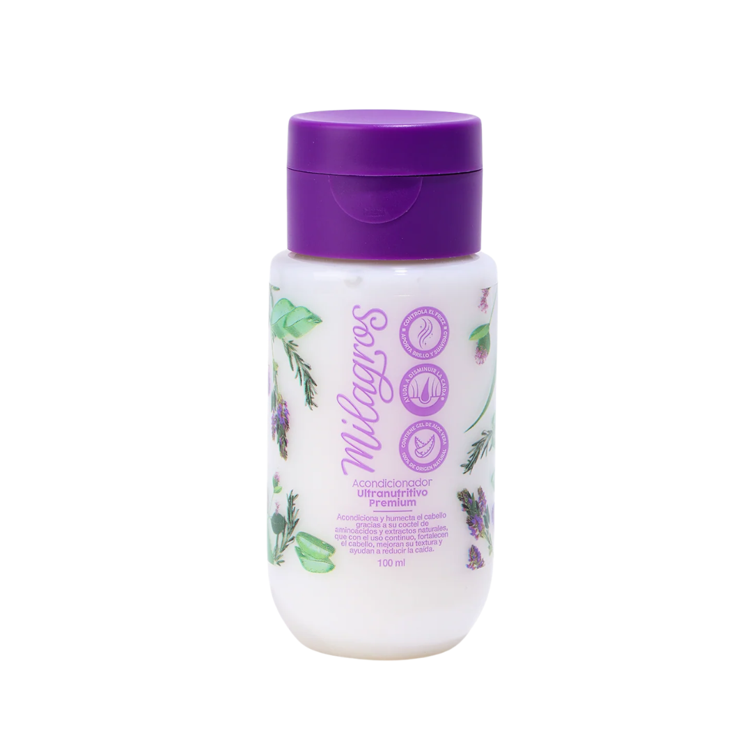 MINI ACONDICIONADOR ULTRANUTRITIVO PREMIUM 100ML- MILAGROS