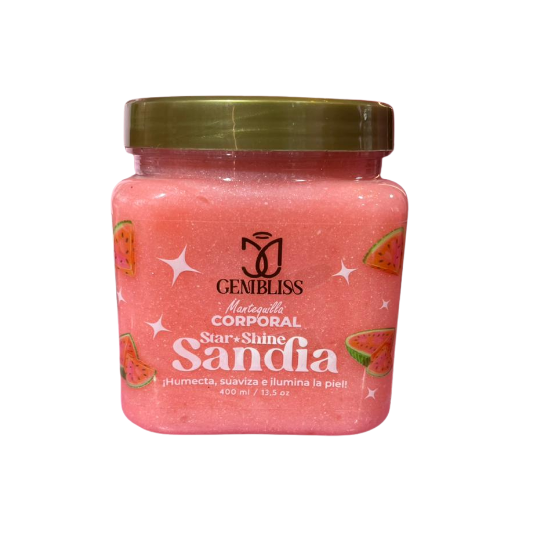 MANTEQUILLA CORPORAL STAR SHINE SANDIA 400ML- GEMBLISS - Imagen 2