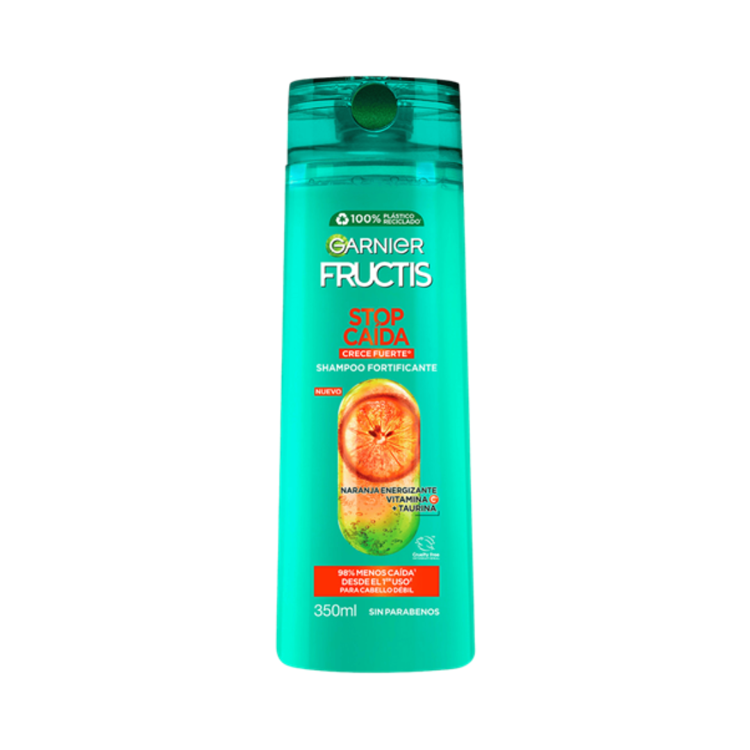SHAMPOO STOP CAIDA/CRECEFUERTE 350 ML CABELLO DÉBIL- GARNIER FRUCTIS