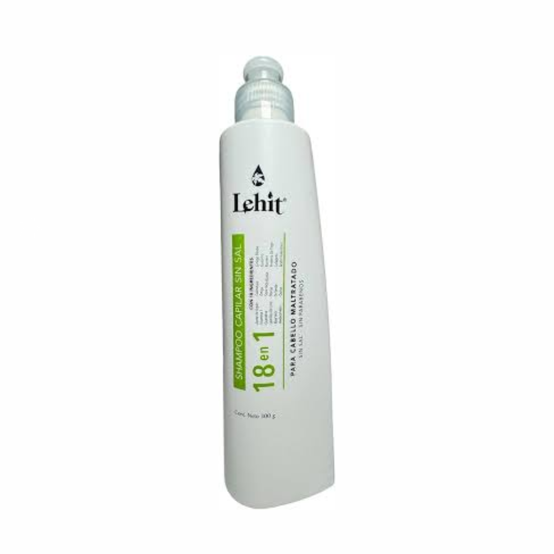 SHAMPOO CAPILAR SIN SAL 18 EN 1 300G- LEHIT