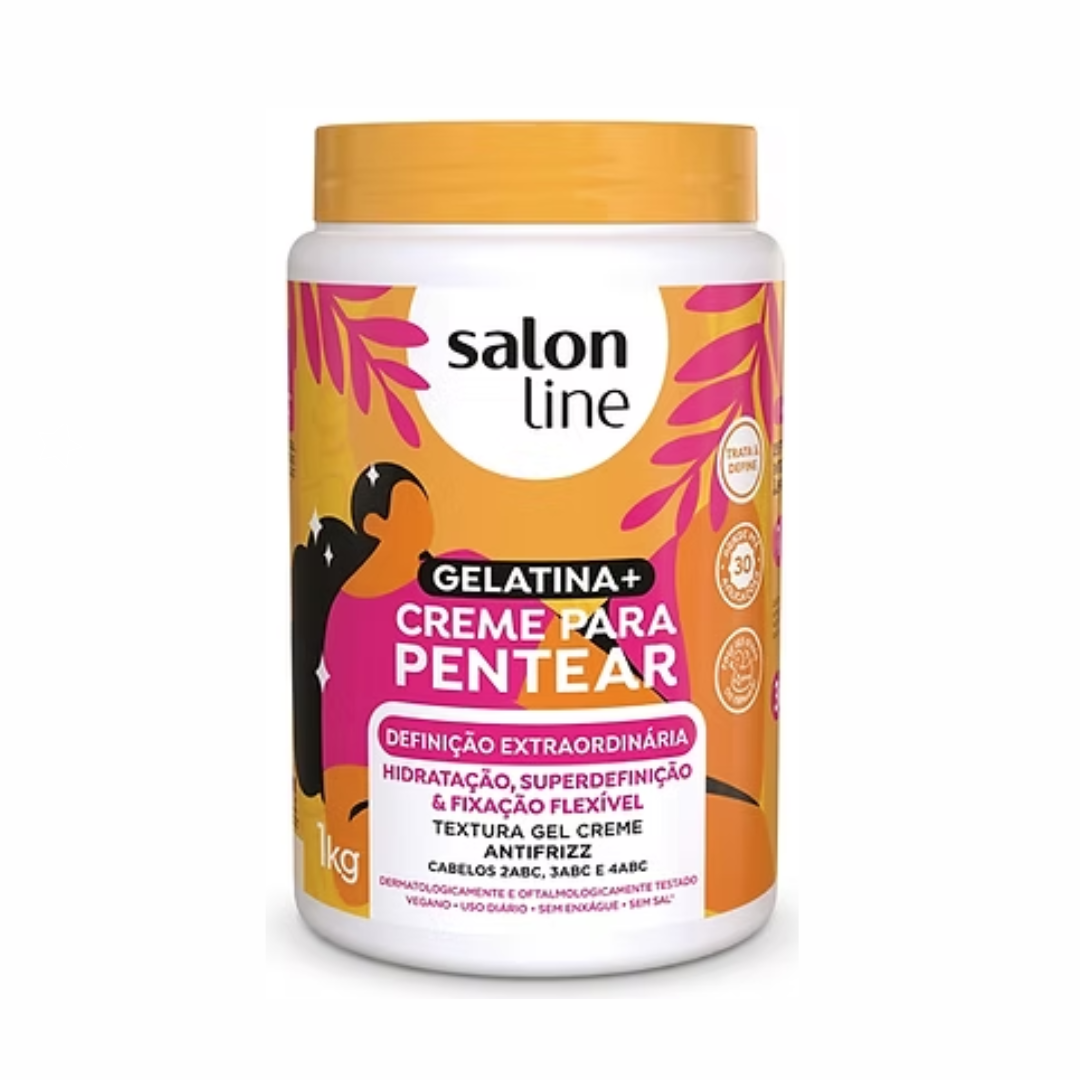 CREMA PARA PEINAR + GELATINA DEFINICION EXTRAORDINARIA 1KG- SALON LINE