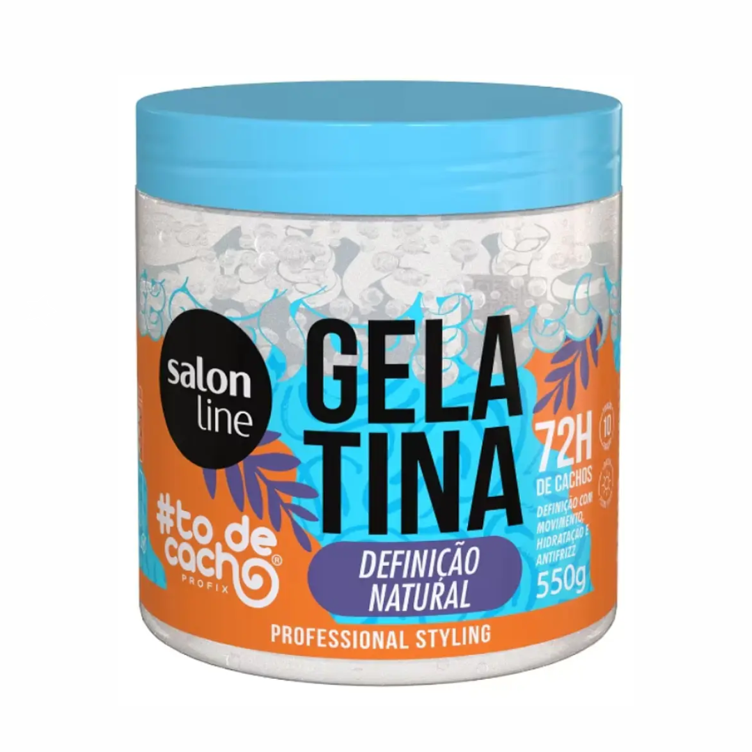GELATINA DEFINICAO NATURAL 550G- SALON LINE