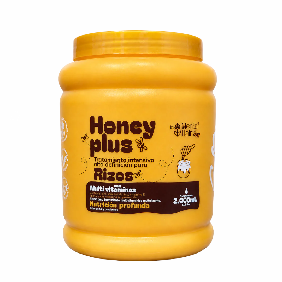 BOMBONERA HONEY PLUS RIZOS X 2000ML- MENTA HAIR