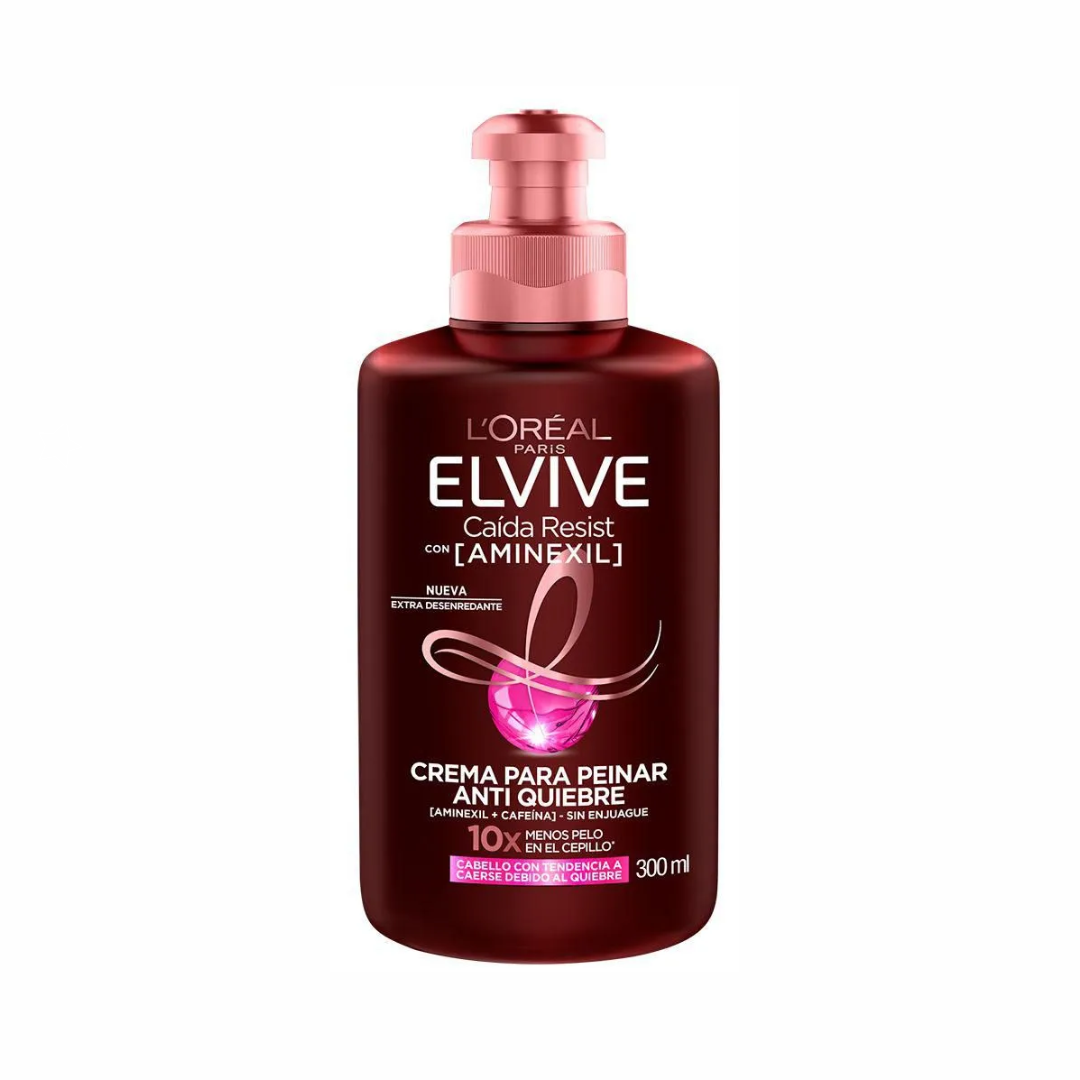 CREMA PARA PEINAR ANTI QUIEBRE CAIDA RESIST CON AMINEXIL 300ML- ELVIVE LOREAL