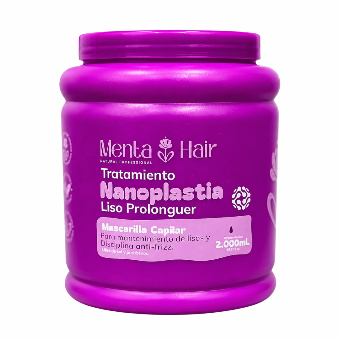 BOMBONERA NANOPLASTIA LISO PROLONGUER 2000ML MENTA HAIR