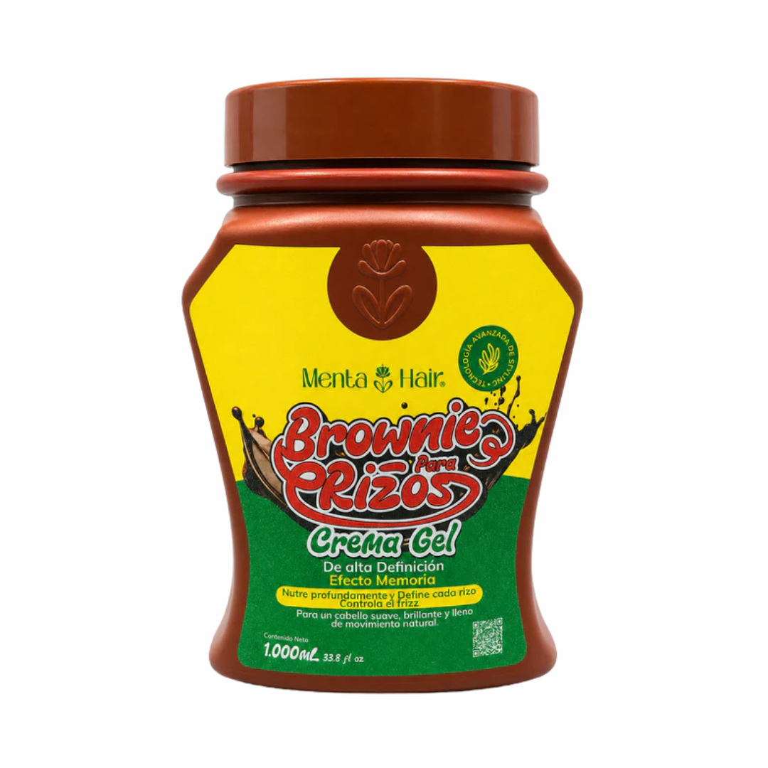 BROWNIE PARA RIZOS CREMA GEL DE ALTA DEFINICION 1000ML- MENTA HAIR