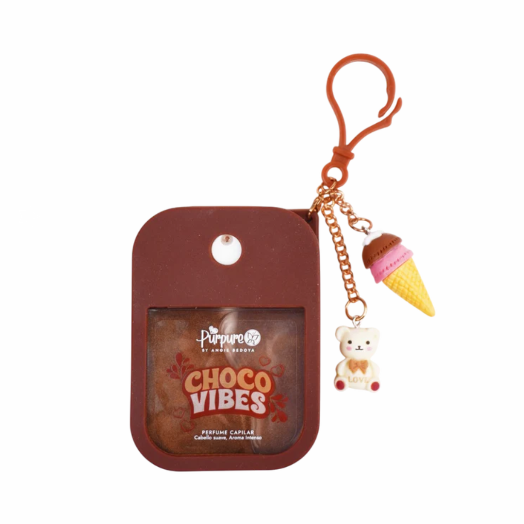 SPLASH LLAVERO CHOCO VIBES- PURPURE BY ANGIE BEDOYA
