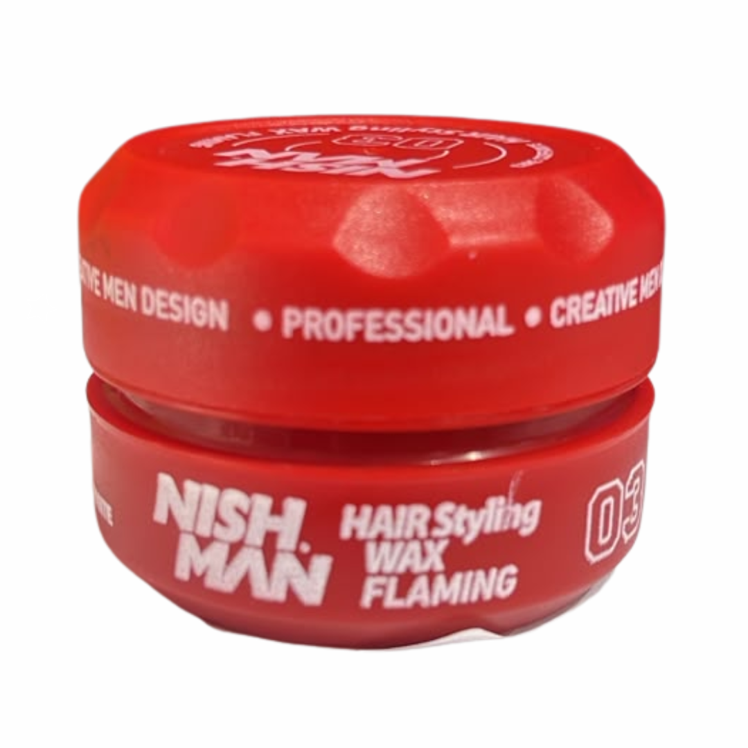 CERA HAIR STYLING WAX FLAMING (03) 30ML- NISH MAN
