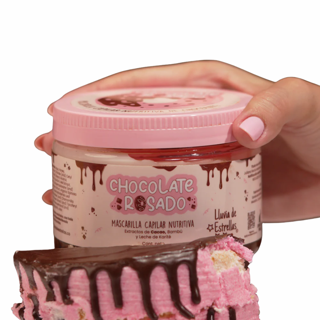 MASCARILLA CAPILAR CHOCOLATE ROSADO 300ML- LLUVIA DE ESTRELLAS