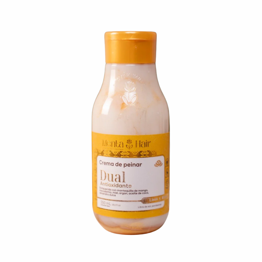 CREMA DE PEINAR DUAL ANTIOXIDANTE 550ML- MENTA HAIR