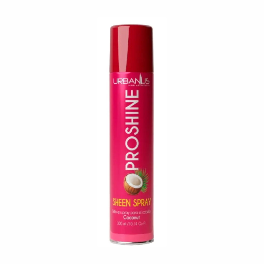 BRILLO EN SPRAY PARA EL CABELLO SHEEN SPRAY PROSHINE COCONUT 300ML- URBANUS